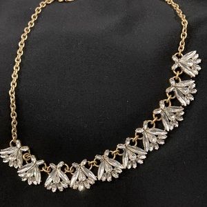 J Crew clear stone necklace
